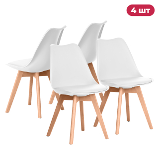 Комплект кухонных стульев Ergozen Frankfurt 4 шт белый
