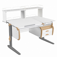 парта дэми сут-25-04д2 120 см раздельная с тумбой и надстройками Дэми СУТ-25-04Д2