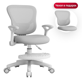 Детское кресло Anatomica Forma с подлокотниками серый